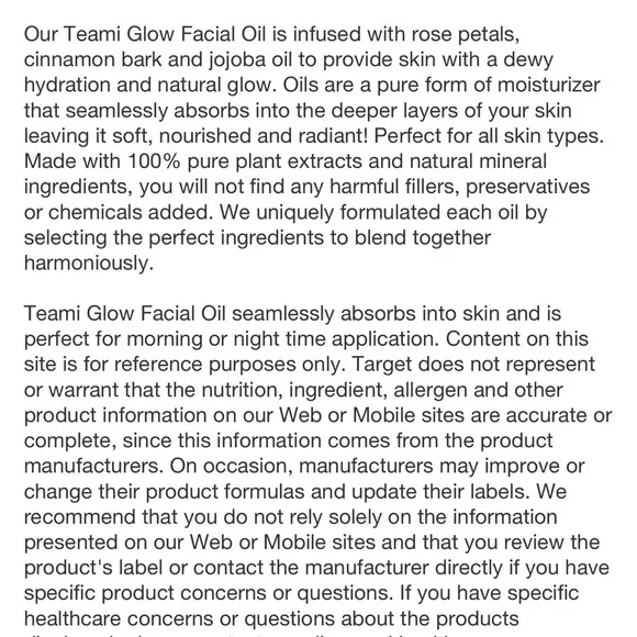 5 STAR teami Glow Tea Infused Oil NEW in Box. Rose + Cinnamon - Picture 9 of 9